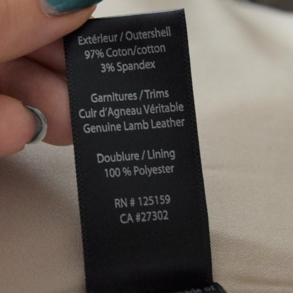Off-White Buttoned Fall Trench Peacoat Leather Coat - Picture 15 of 16